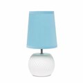 Lighting Business Studded Texture Ceramic Table Lamp, Blue LI2520062